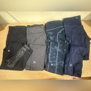 lululemon athletica Black and Gray Leggings Set